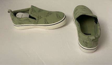 Brand new Boys Dino print slip-ons sneakers size 11