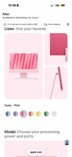 iMac pink .