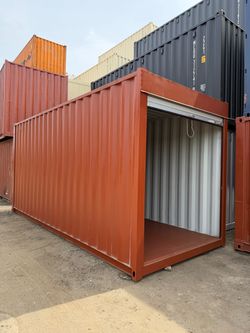 20FT REFURBISHED SHIPPING CONTAINER – ROLL UP DOOR ENTRY