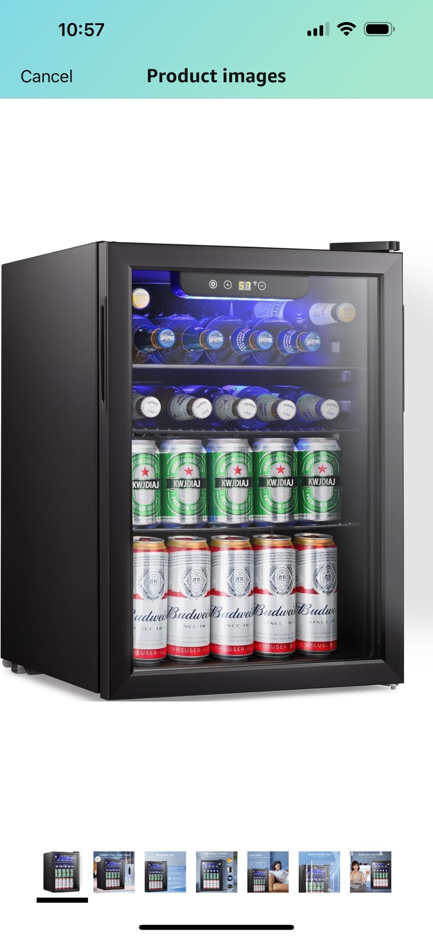 AntarcticStar 2.6Cubic Feet Mini Fridge (100Cans)