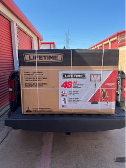 Lifetime 48-Inch Shatterproof Portable Basketball Hoop with Strong Arm Adjustment & Slam-It Rim - Model 90491-Outdoor Play