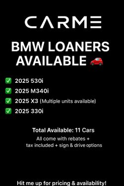 BMW Loaners Available Lease Or Finance