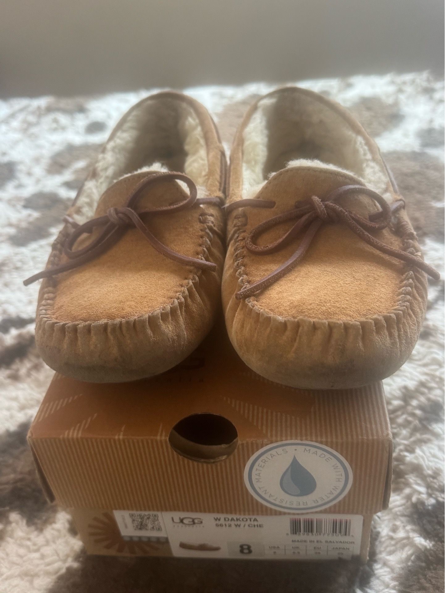 Ugg mocassins size 8