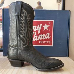 Tony Lama Men's 8.5 B Boots Black Leather Style H1561L