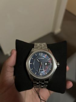 Citizen Eco-Drive Blue Dial Stainless Steel Watch