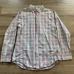 Vineyard Vines Slim Fit Whale Shirt Men’s Size M Plaid Stretch L/S Button  