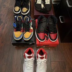 Lot Of 5 Jordans Retro 1 2 5 