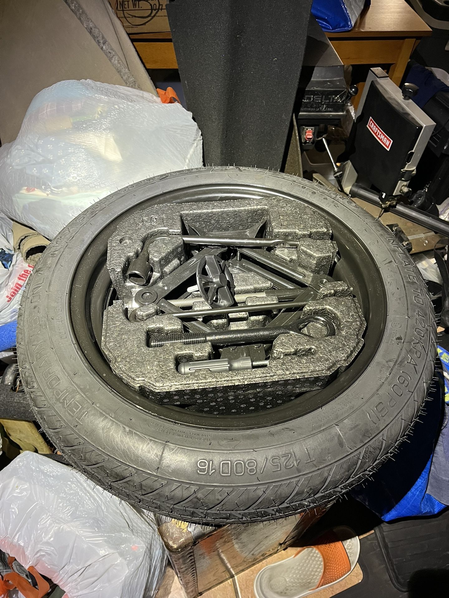 2020 Kia Niro Spare Tire Kit/ Cargo Net/ Wheel Locks/ Floor Mats for