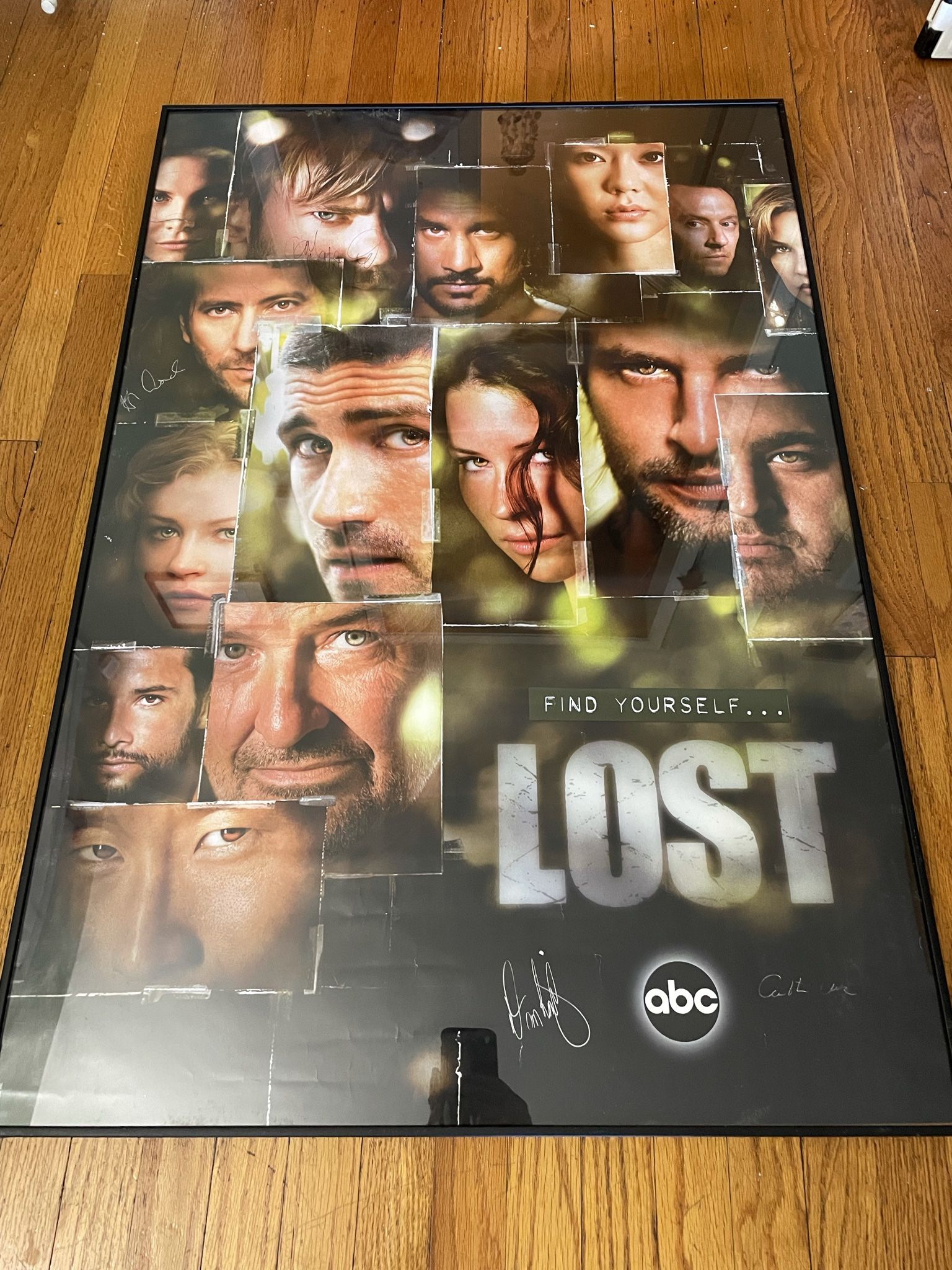 LOST TV series Framed Signed Poster