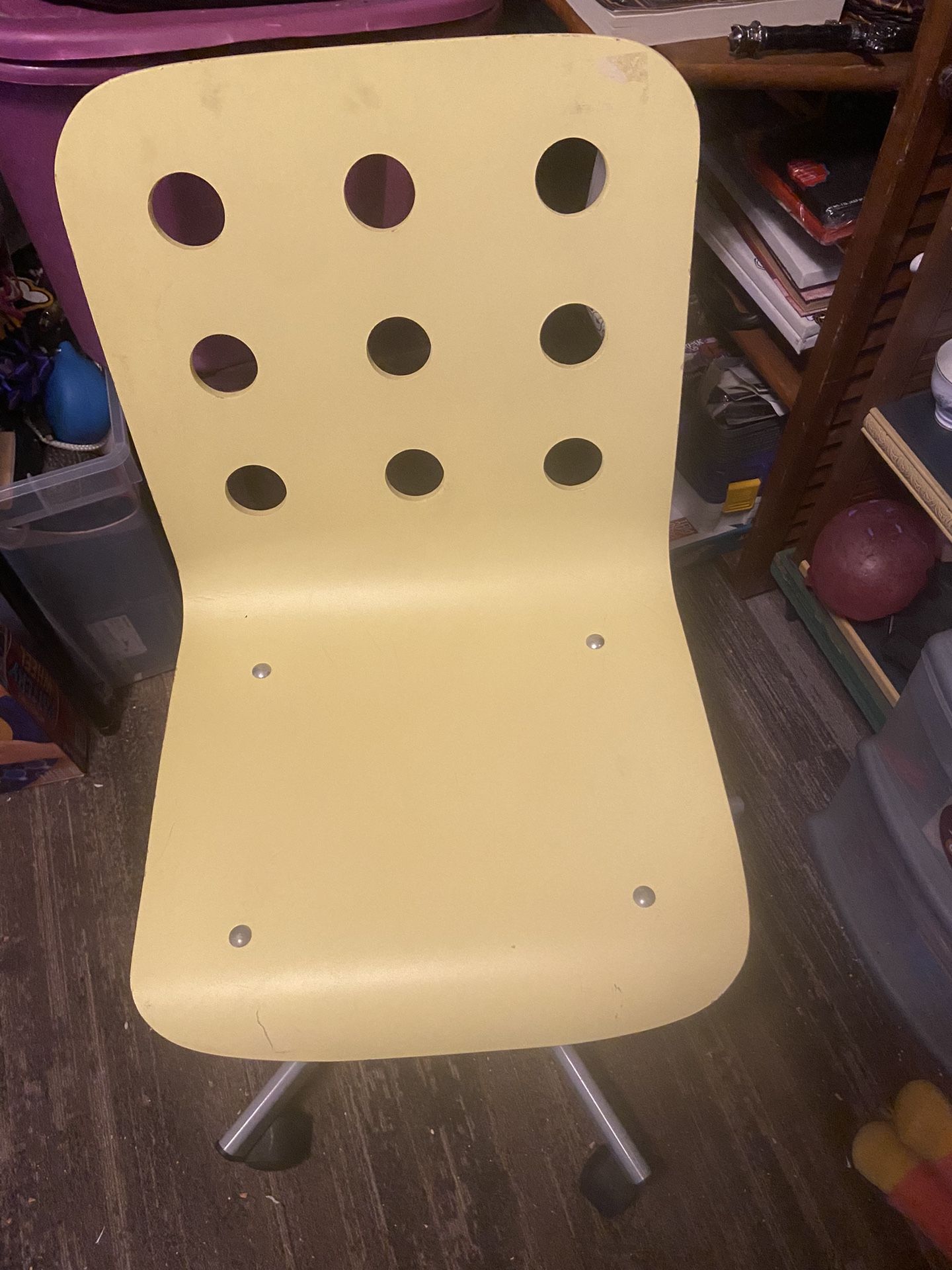 Wooden Yellow Chair 