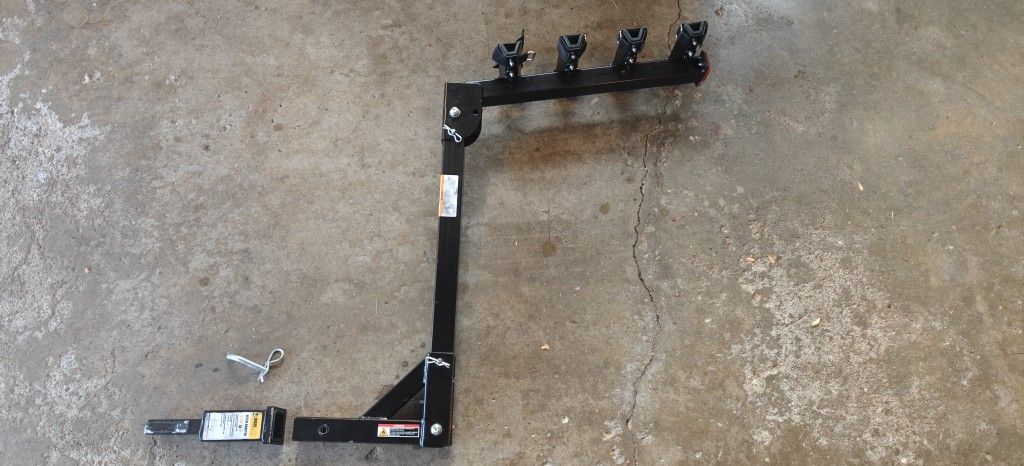 Hitch Mount Bike Rack 4-Bike Rack, Cars Trucks SUV's Minivans, 5 inch with adapter for 1 1/4 receiver