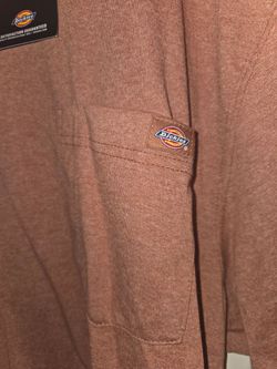 Dickies Men's XL Heavyweight Heathered Short Sleeve Pocket T-Shirt (Rust)