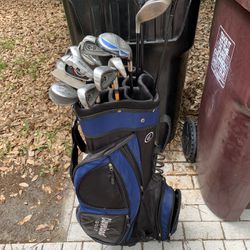 Mens Right Handed Gf Club Set. Full Set And Golf Bag 