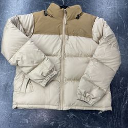 BRAND NEW North Face Down Jacket Cream Color - Adult XS, S, M