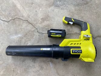 Ryobi 40V 110 MPH 525 CFM Cordless Battery Variable-Speed Jet Fan Leaf Blower With 4ah Battery NO CHARGER Take Everything for $100 FIRM Or battery $7