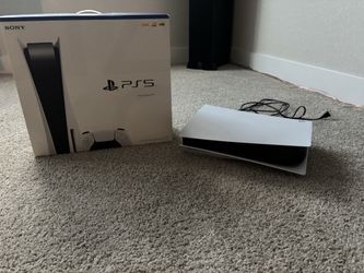PS5 with controller