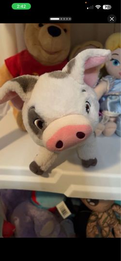 Pua from Moana plush original Disney store stamped