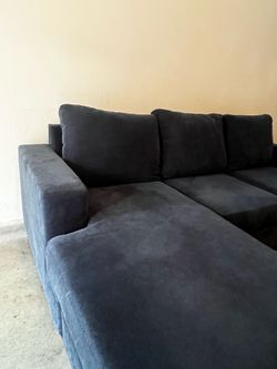 Living Spaces Couch Reversible Chaise