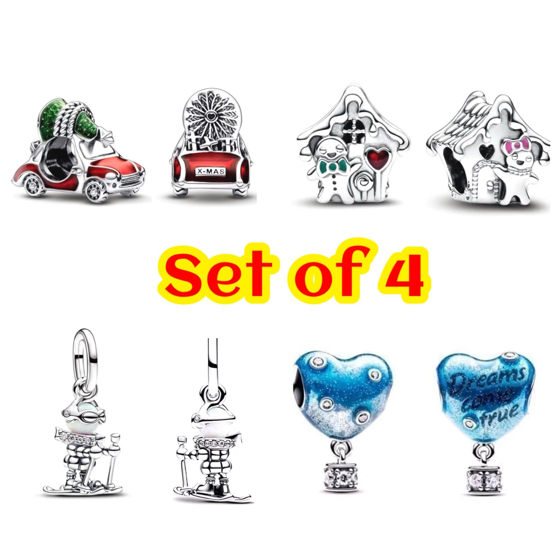 PANDORA/Pandora Style Charms JULY CLEARANCE OFFER Set of 4