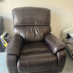 Barcalounger leather Recliner-Brown