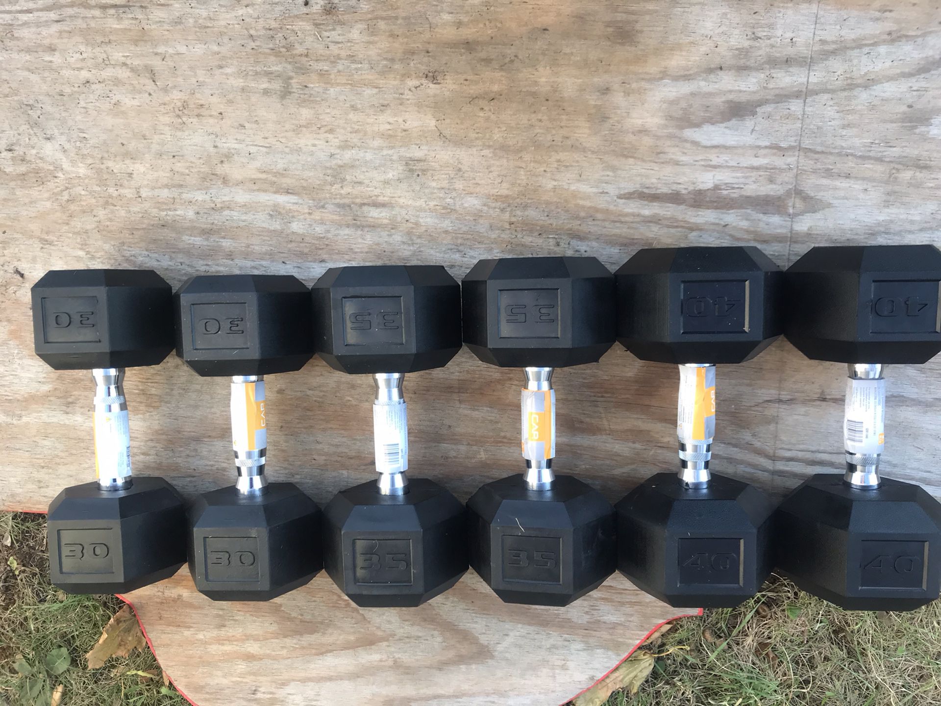 Hex Dumbbells 30, 35 and 40lbs