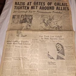 Lot Of 1930s 40s Original News Papers