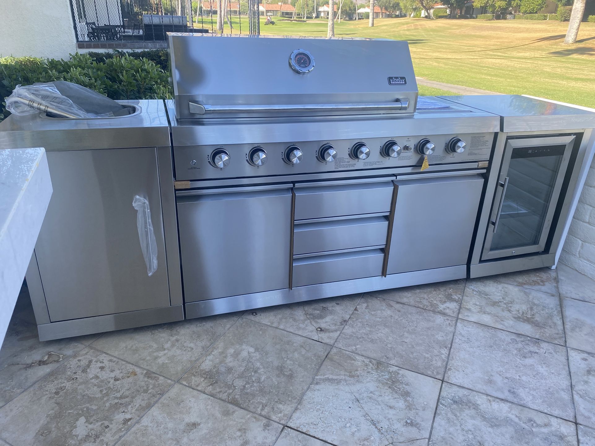 Brand New Patio Island Bbq Grill Stainless Steel Propane