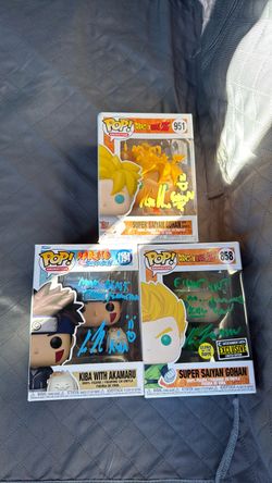 Dragon ball z Funko signed by voice actors