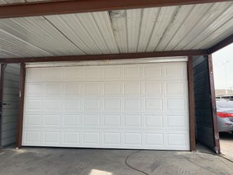 Garage door.
