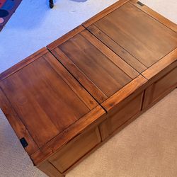Coffee Table With Leaves And Drawers