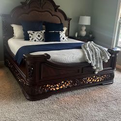 King Size Bed From  Michael Amini designer AICO Collection  Excelsior model.  