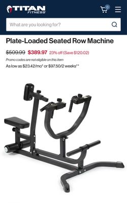 Plate Loaded Seated Row Machine