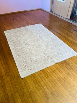 Throw carpet Beige non slip
