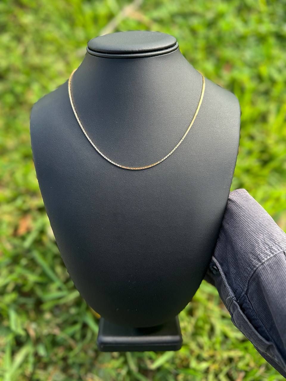 14k yellow gold necklace chain snake 17.25 1.20mm wide