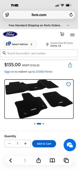 Ford platinum floor mats