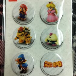 Mario RPG Button Set