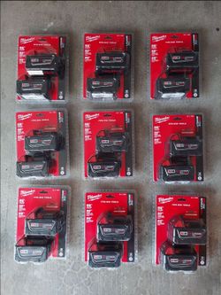 New Milwaukee XC 5.0ah Battery M18 - 2 pack