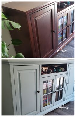 Soft Blue Tv Stand