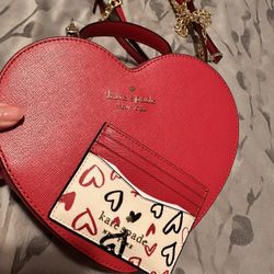 Kate Spade Heart Purse and Card Holder