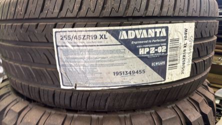 New tire 255 45 19 ADVANTA XL