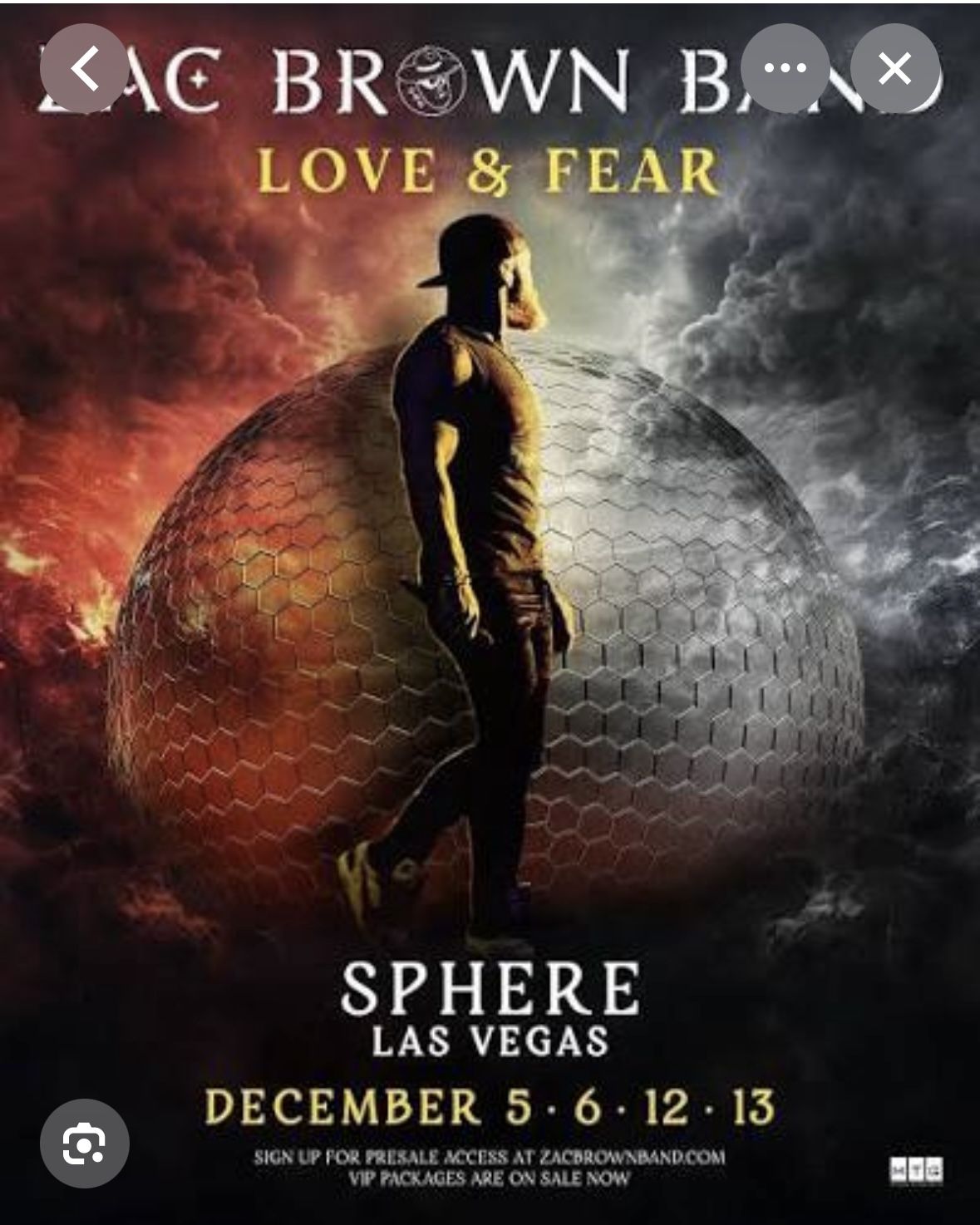 Zac Brown 2 Tickets For Sale