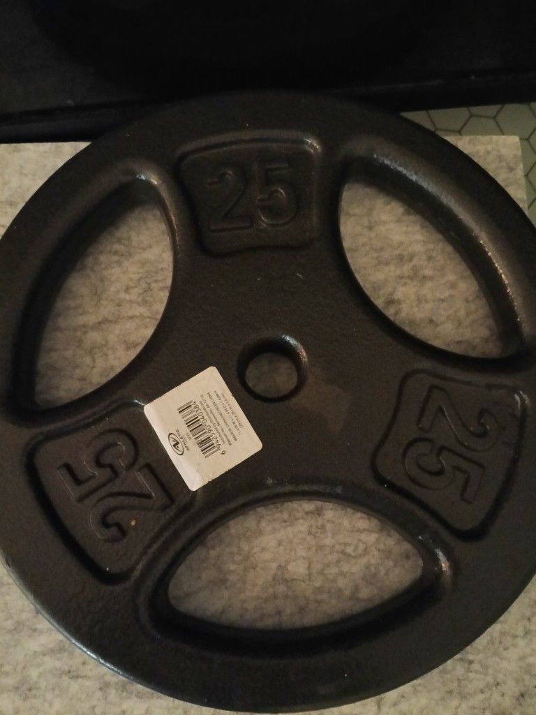 2x25lb Weights With Bar