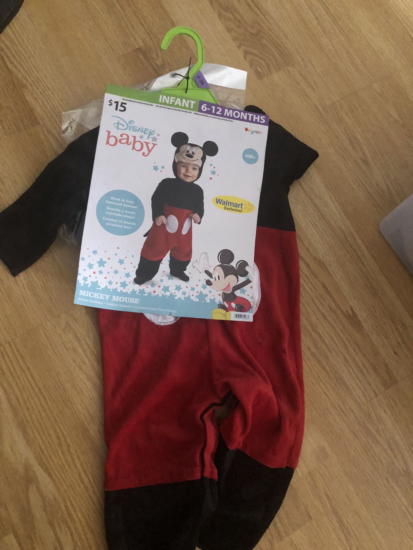 New Mickey Mouse Infant 6-12 Months Halloween Costume