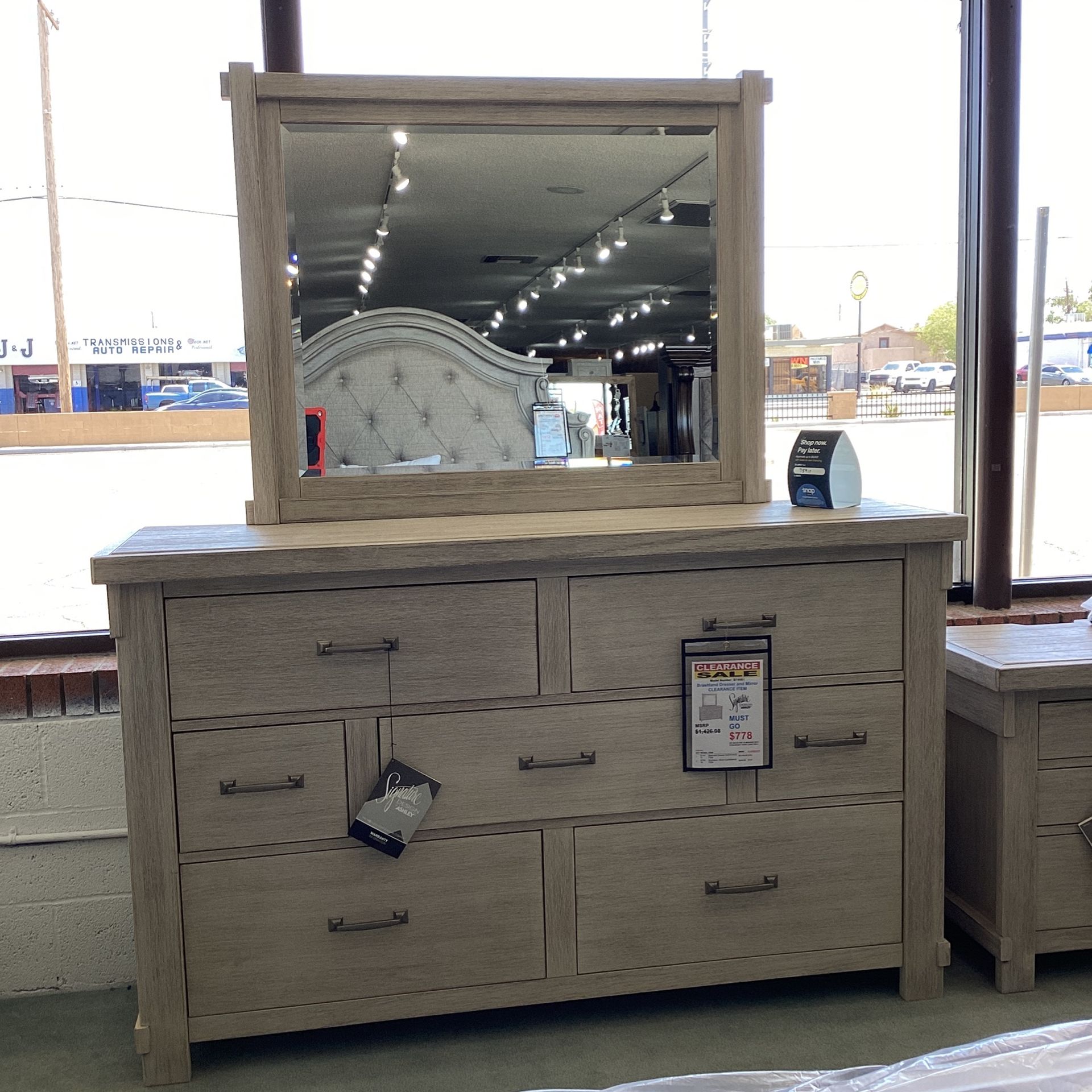 Brashland Dresser and Mirror