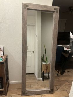Modern Full Length Gray Mirror