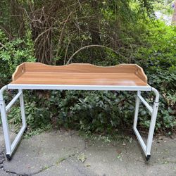 Expandable Over Bed Table Or Desk On Wheels