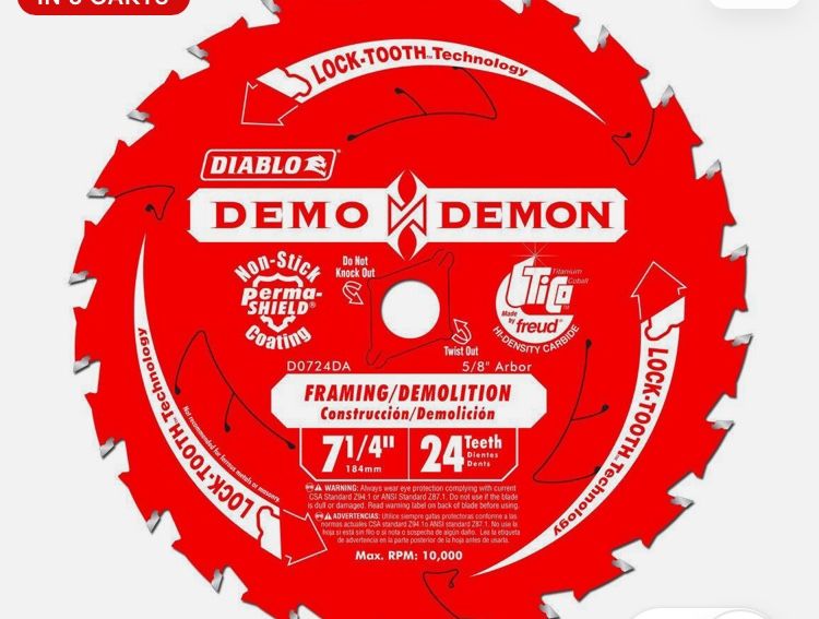 Diablo 7-1/4” Blade