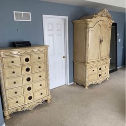 Armoire and Chest Of Drawers