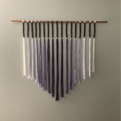 Macrame Purple And White 