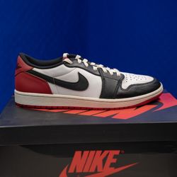 Aged Air Jordan 1 Low OG Black Toe – Size 11.5 – Deadstock